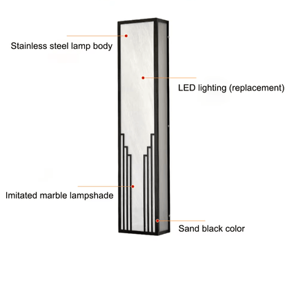 Verthara Premium Stainless Steel Outdoor Porch Sconce
