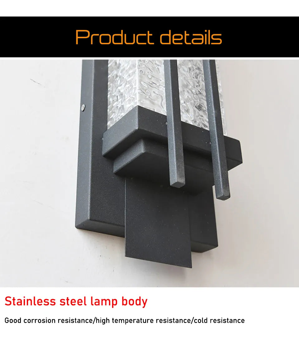 Verthara Premium Stainless Steel Outdoor Wall Sconce