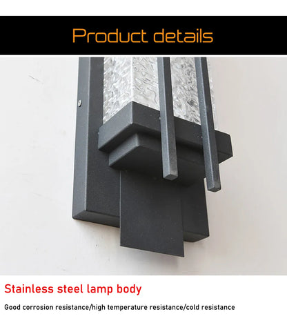 Verthara Premium Stainless Steel Outdoor Wall Sconce