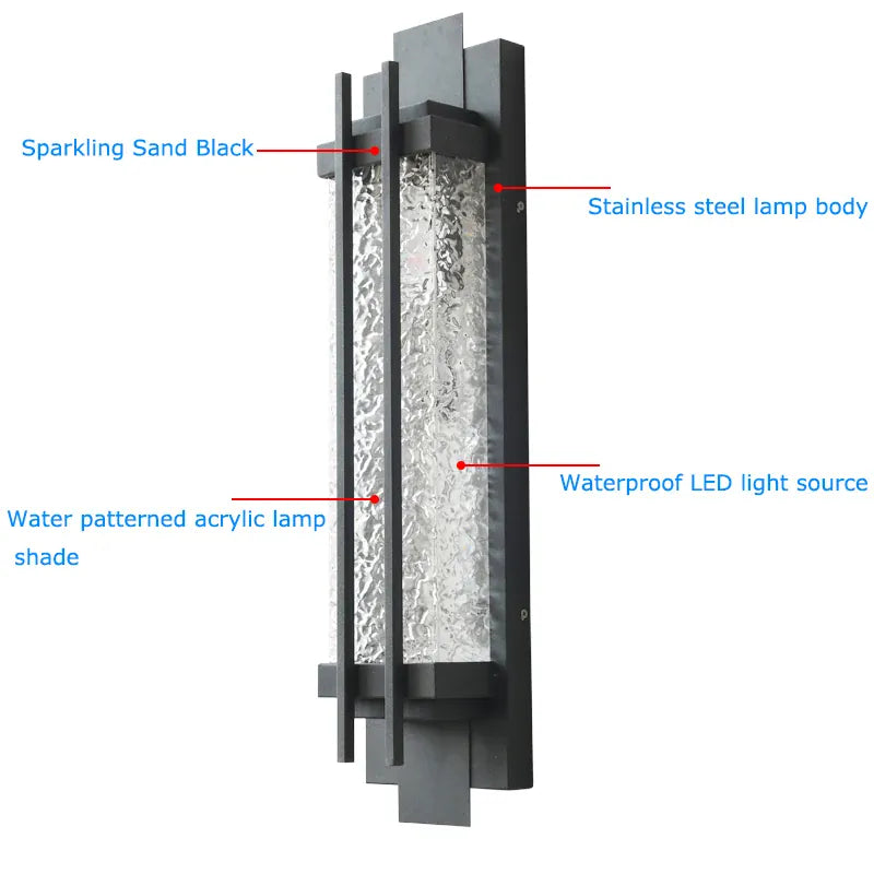 Verthara Premium Stainless Steel Outdoor Wall Sconce
