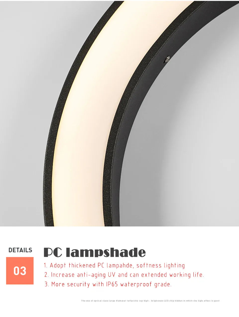 Verthara Premium Stainless Steel Round Moon Outdoor Wall Light IP65