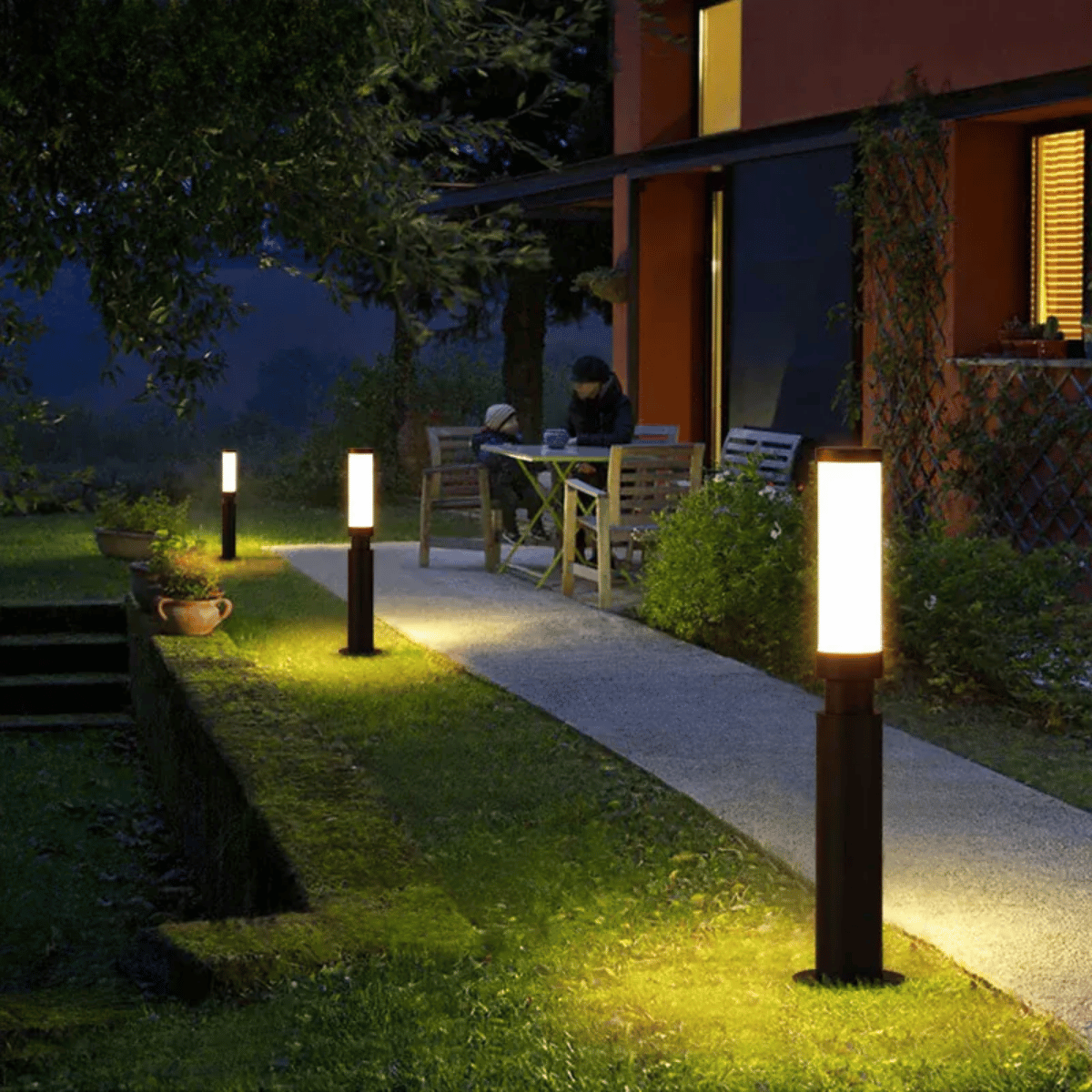 Verthara Premium Super Bright Outdoor LED Landscape Pillar Lamp – Energy Efficient Anti-Corrosion Pathway Lighting for Gardens, Patios, and Parks