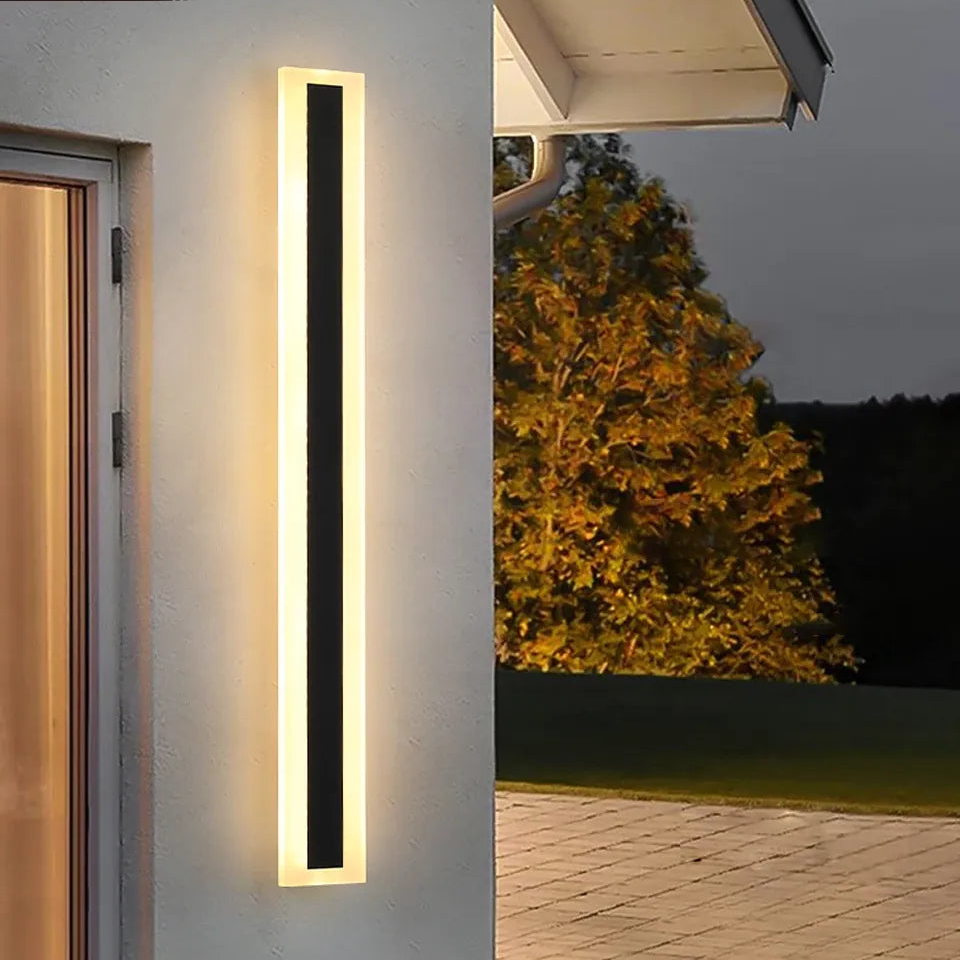 Verthara Premium Tall Dimmable Outdoor LED Wall Lantern
