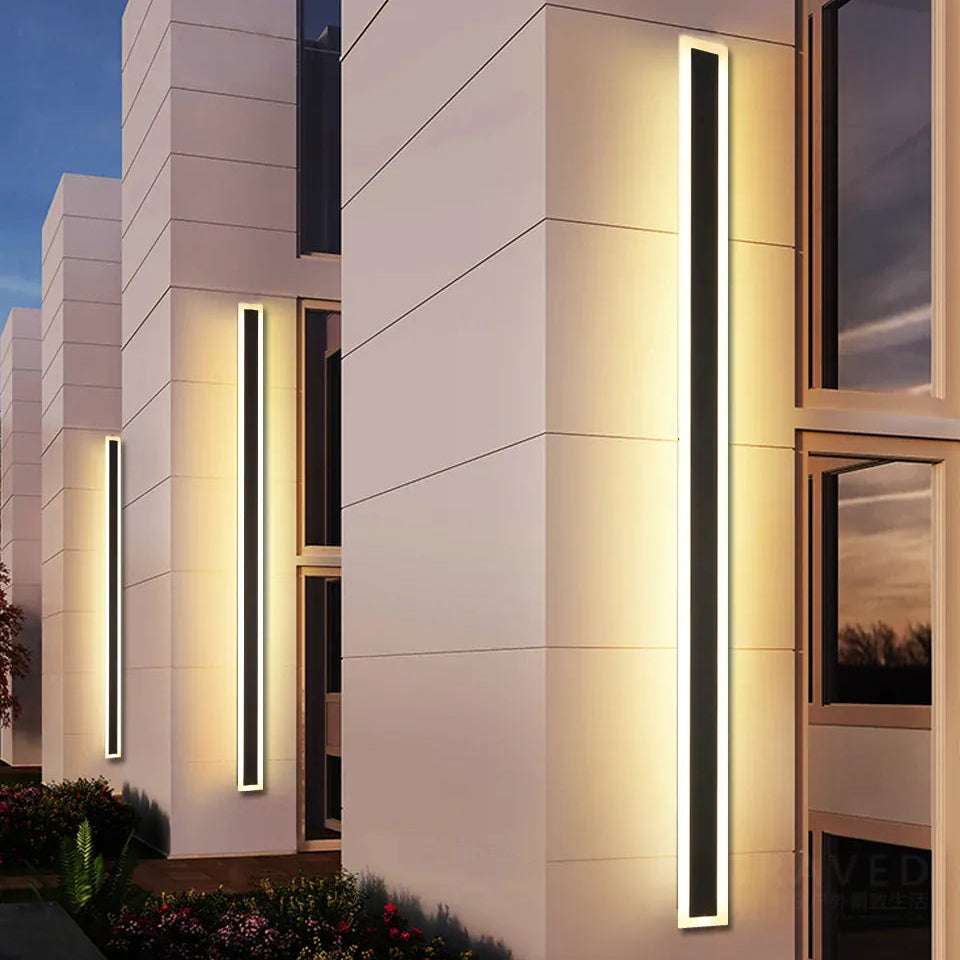 Verthara Premium Tall Dimmable Outdoor LED Wall Lantern