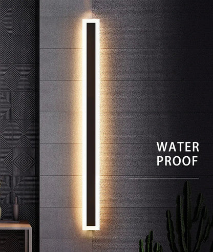 Verthara Premium Tall Dimmable Outdoor LED Wall Lantern