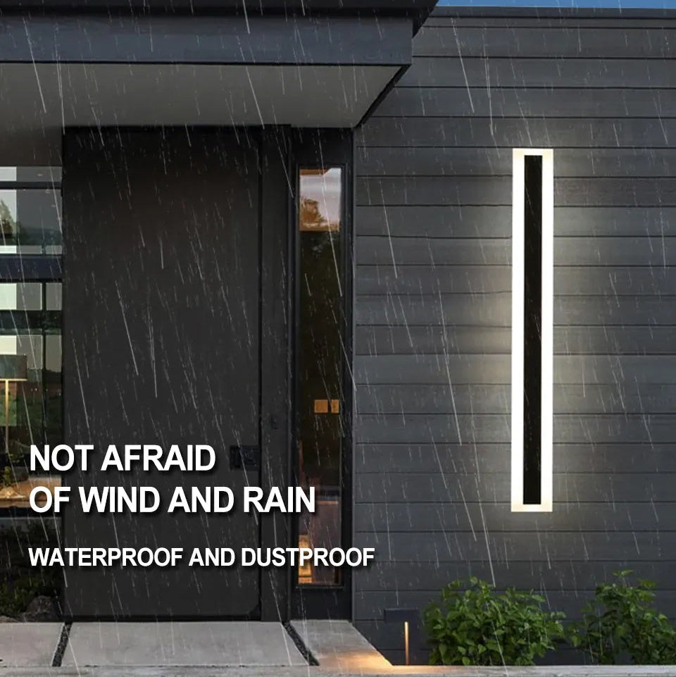 Verthara Premium Tall Dimmable Outdoor LED Wall Lantern