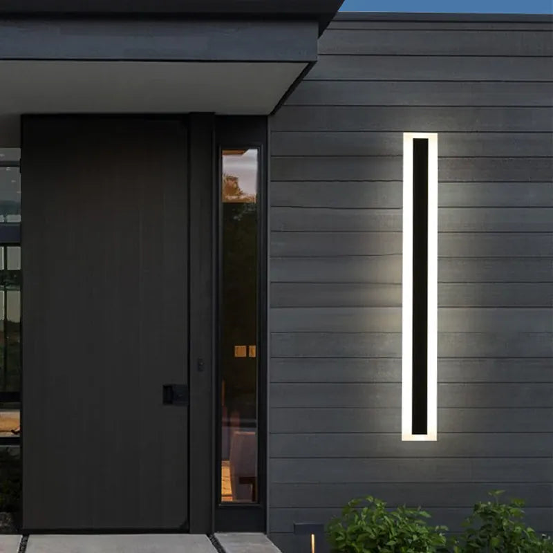 Verthara Premium Tall Dimmable Outdoor LED Wall Lantern