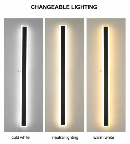 Verthara Premium Tall Dimmable Outdoor LED Wall Lantern