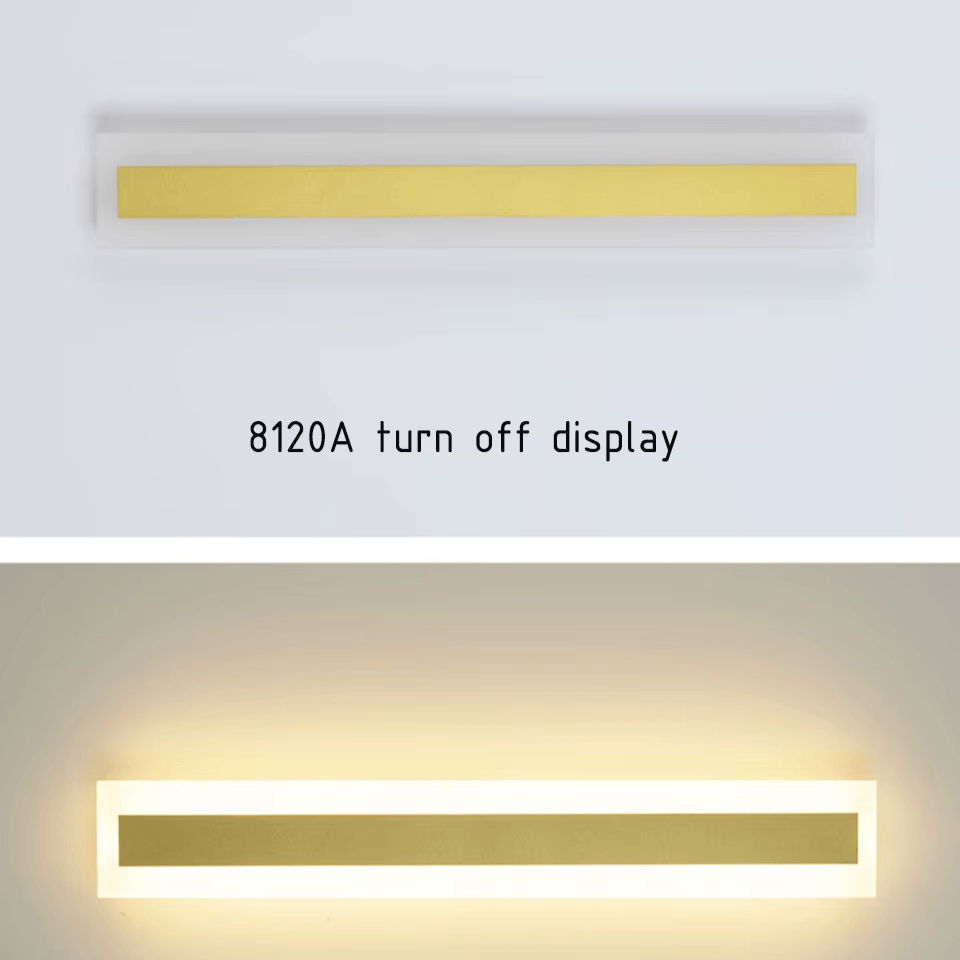 Verthara Premium Tall Gold Aluminium Outdoor LED Wall Light IP65