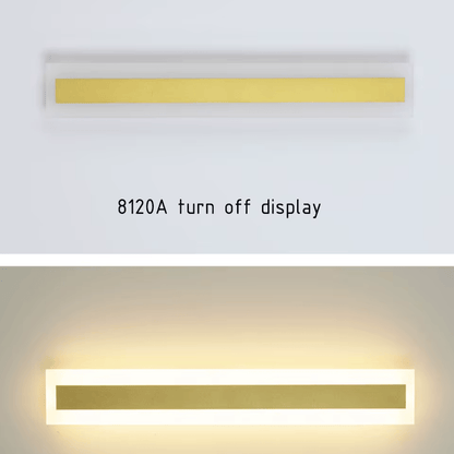 Verthara Premium Tall Gold Aluminium Outdoor LED Wall Light IP65