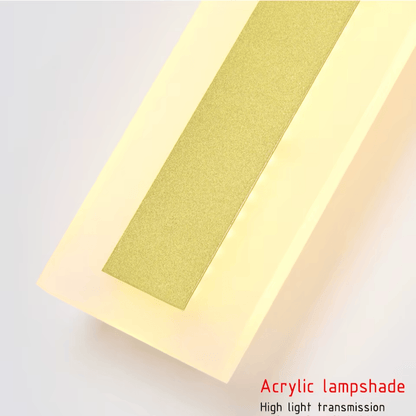 Verthara Premium Tall Gold Aluminium Outdoor LED Wall Light IP65