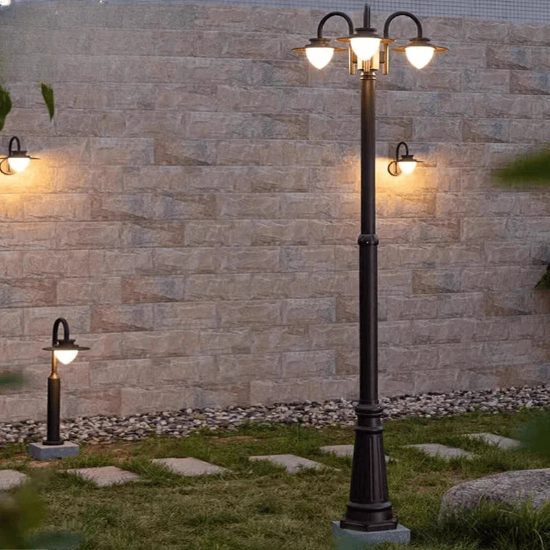 Verthara Premium Three-Head Outdoor Post Light