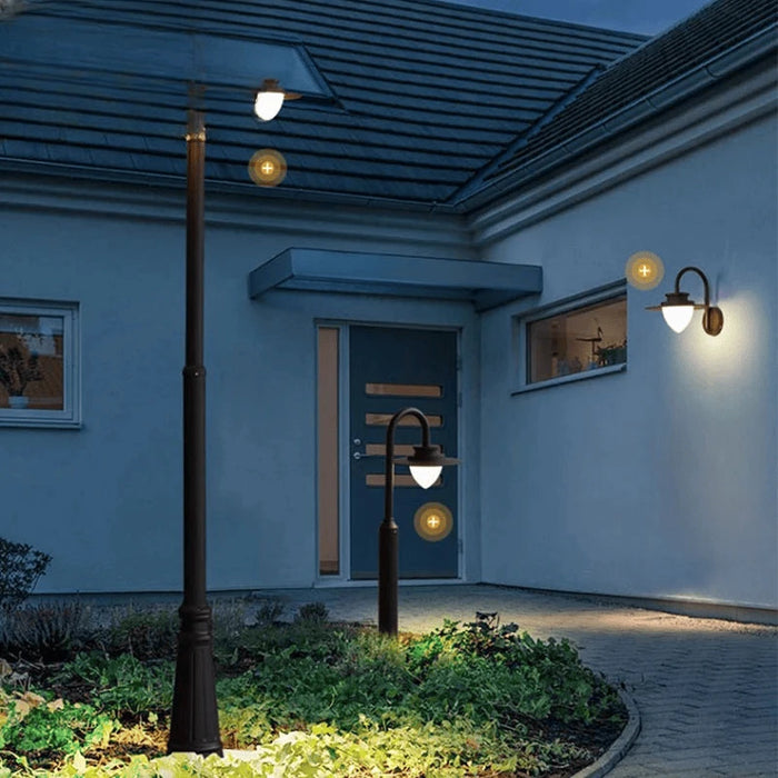 Verthara Premium Three-Head Outdoor Post Light