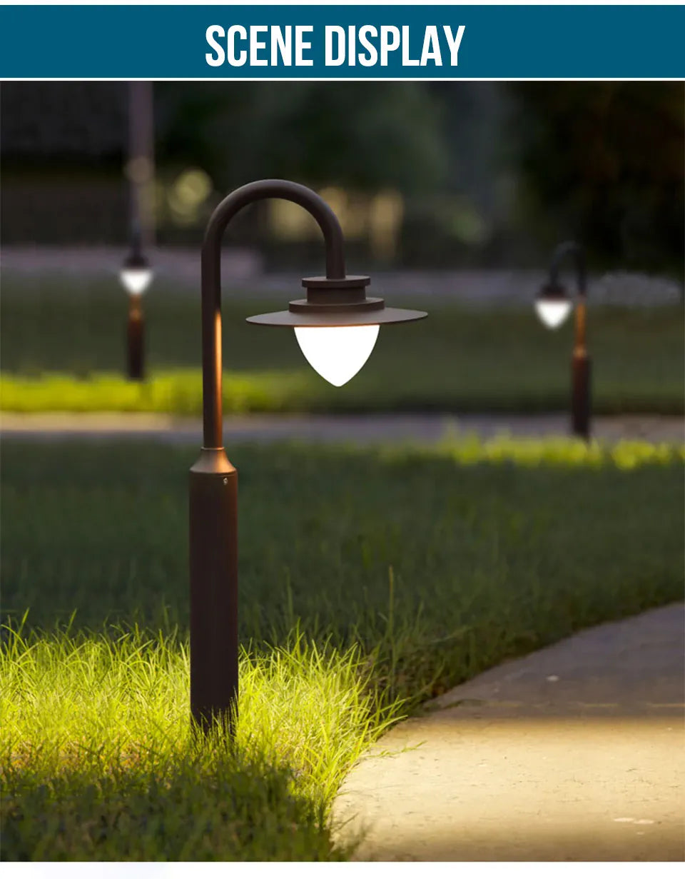 Verthara Premium Three-Head Outdoor Post Light