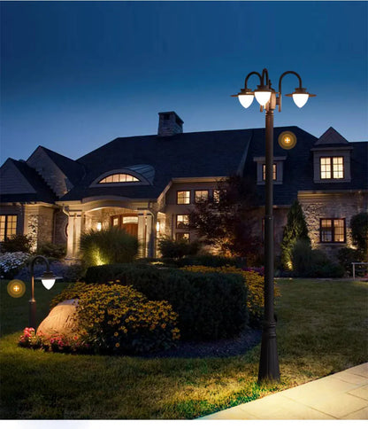 Verthara Premium Three-Head Outdoor Post Light