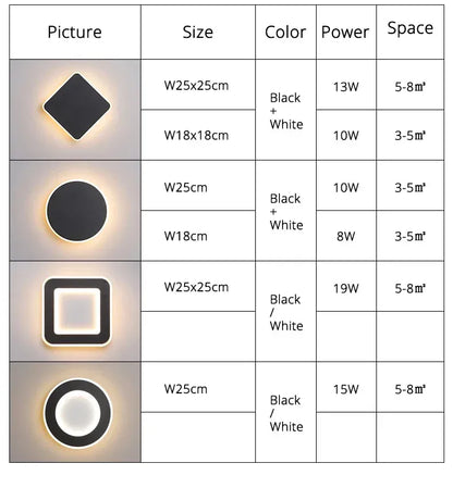 Verthara Premium Touch Sensor Minimalist LED Wall Light
