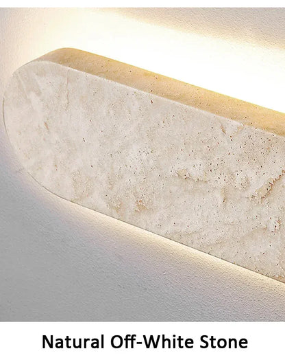 Verthara Premium Travertine Stone Outdoor Linear Wall Light