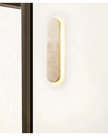 Verthara Premium Travertine Stone Outdoor Linear Wall Light
