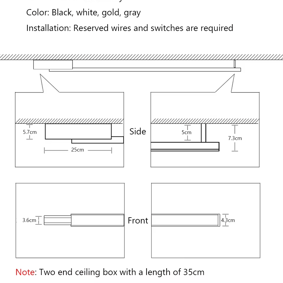 Verthara Premium Ultra-Thin Dual-Sided LED Strip Ceiling Light