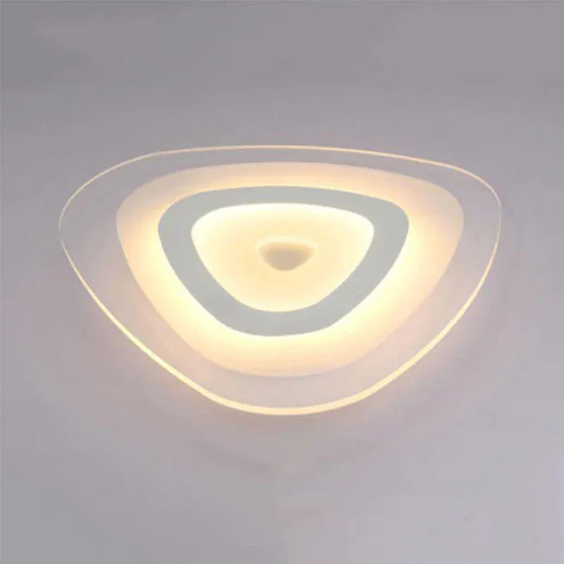 Verthara Premium Ultra-Thin Flush Mount LED Ceiling Light – Modern Triangle Design - Warm/Cool White - Energy Efficient - Multiple Wattage Options