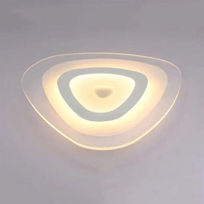 Verthara Premium Ultra-Thin Flush Mount LED Ceiling Light – Modern Triangle Design - Warm/Cool White - Energy Efficient - Multiple Wattage Options