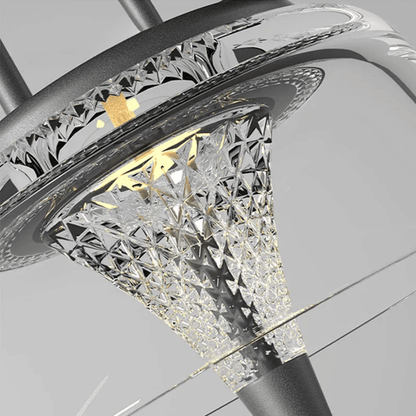 Verthara Premium USB Rechargeable Outdoor Solar Lantern - Waterproof - 3 Lighting Modes - Hanging Design - Ideal for Garden - Portable Lighting Solution