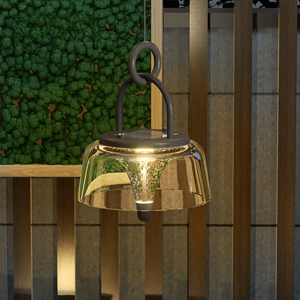 Verthara Premium USB Rechargeable Outdoor Solar Lantern - Waterproof - 3 Lighting Modes - Hanging Design - Ideal for Garden - Portable Lighting Solution