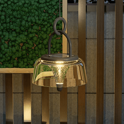 Verthara Premium USB Rechargeable Outdoor Solar Lantern - Waterproof - 3 Lighting Modes - Hanging Design - Ideal for Garden - Portable Lighting Solution