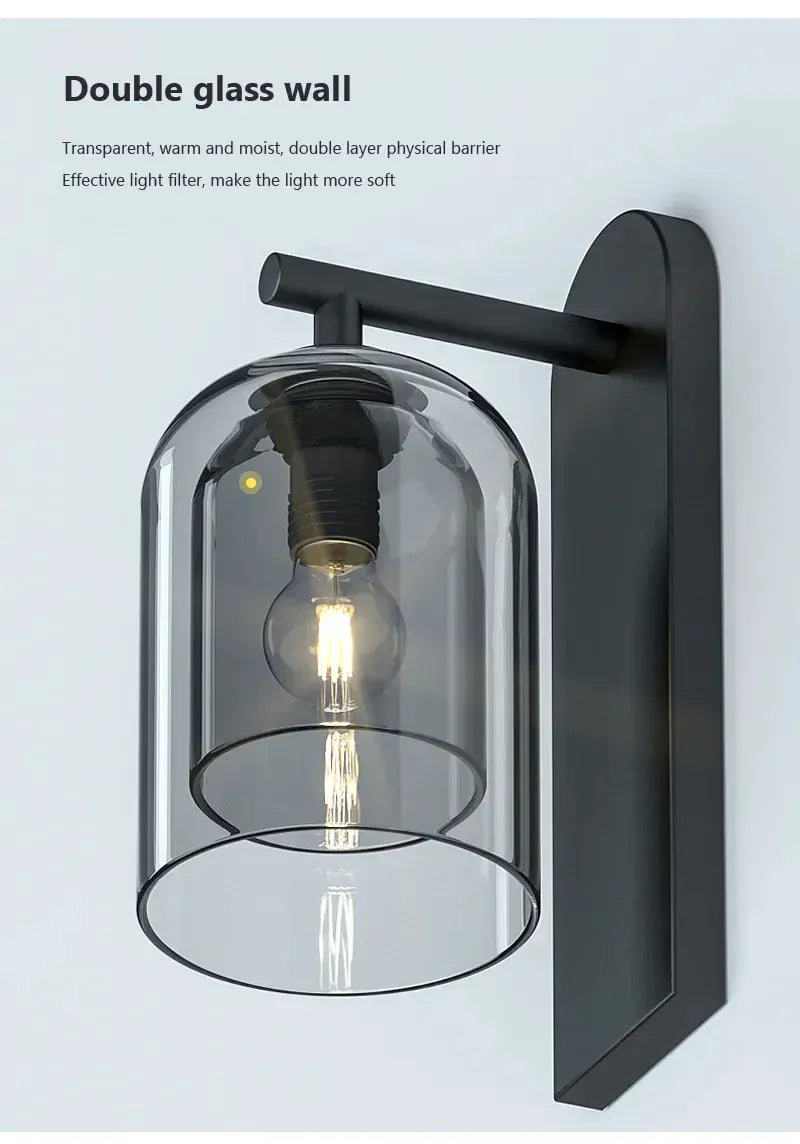 Verthara Premium Vintage Glass Indoor Wall Light