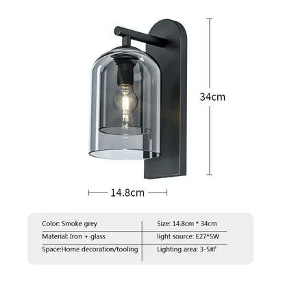 Verthara Premium Vintage Glass Indoor Wall Light