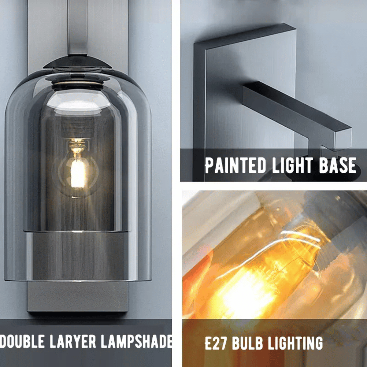 Verthara Premium Vintage Glass Indoor Wall Light
