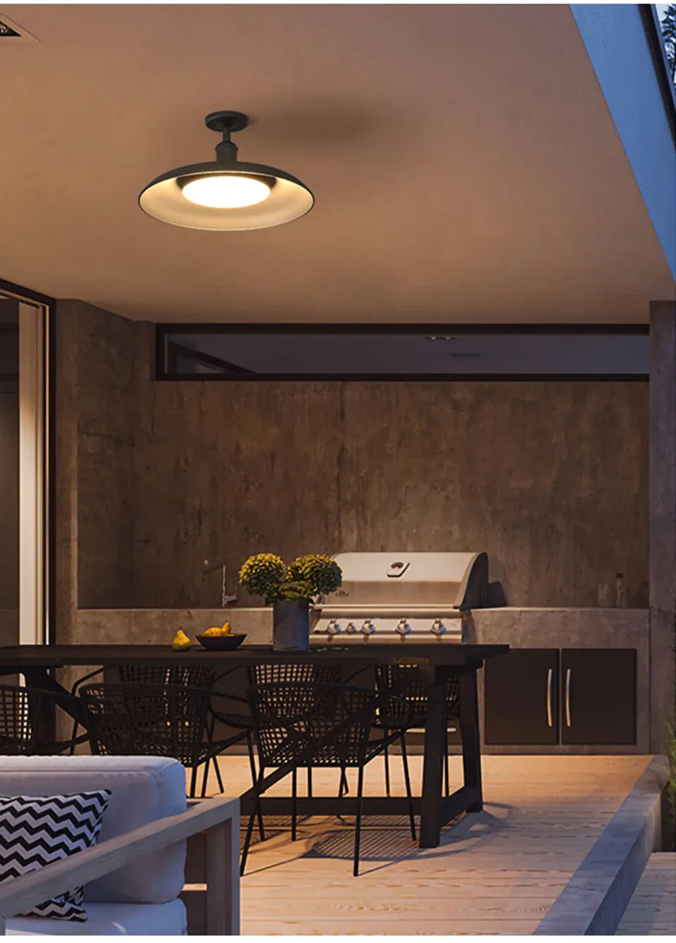 Verthara Premium Vintage Industrial Outdoor Ceiling Light