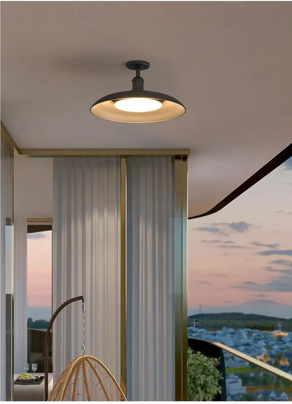 Verthara Premium Vintage Industrial Outdoor Ceiling Light