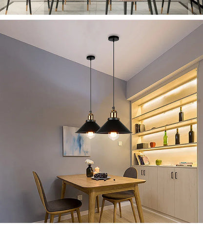 Verthara Premium Vintage Three-Head Industrial Pendant Light