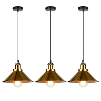 Verthara Premium Vintage Three-Head Industrial Pendant Light