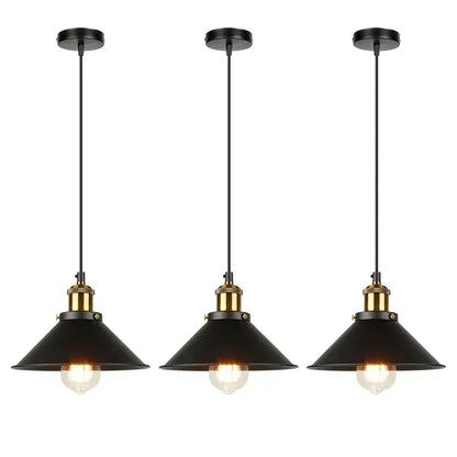 Verthara Premium Vintage Three-Head Industrial Pendant Light