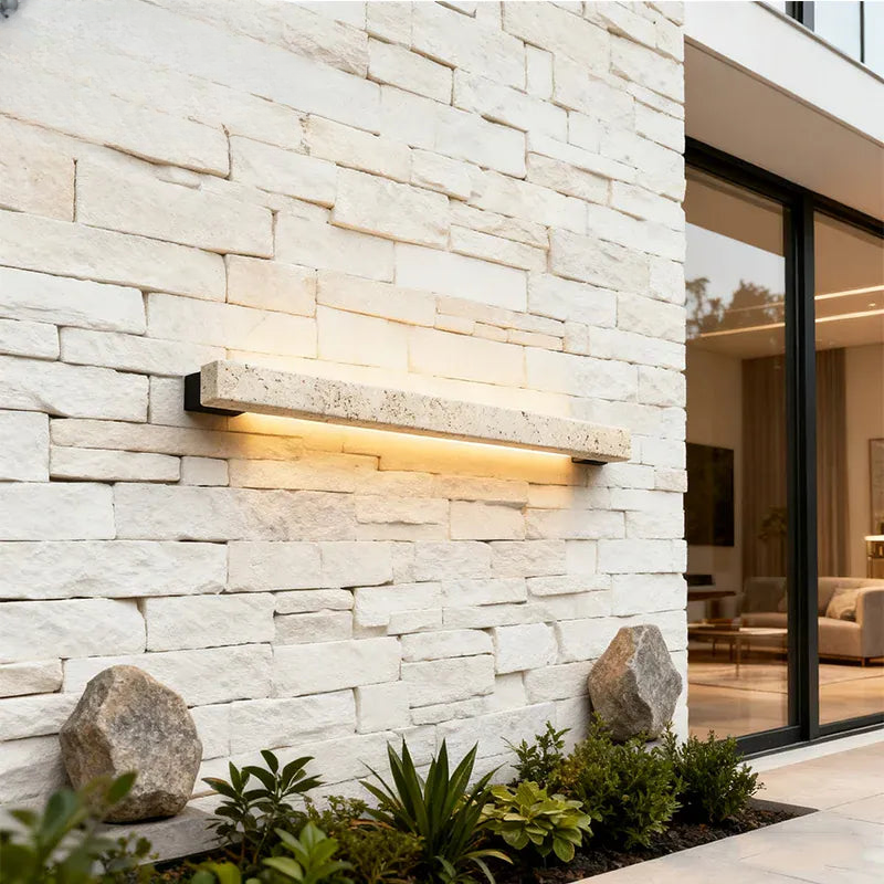 Verthara Premium Wabi-Sabi Cave Stone Linear Wall Light