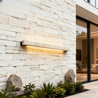 Verthara Premium Wabi-Sabi Cave Stone Linear Wall Light