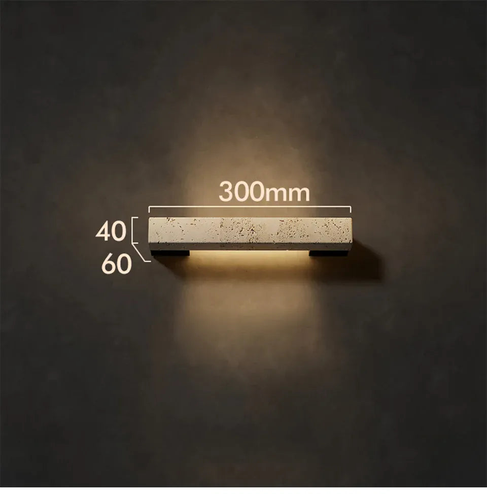 Verthara Premium Wabi-Sabi Cave Stone Linear Wall Light