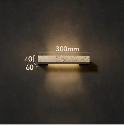 Verthara Premium Wabi-Sabi Cave Stone Linear Wall Light