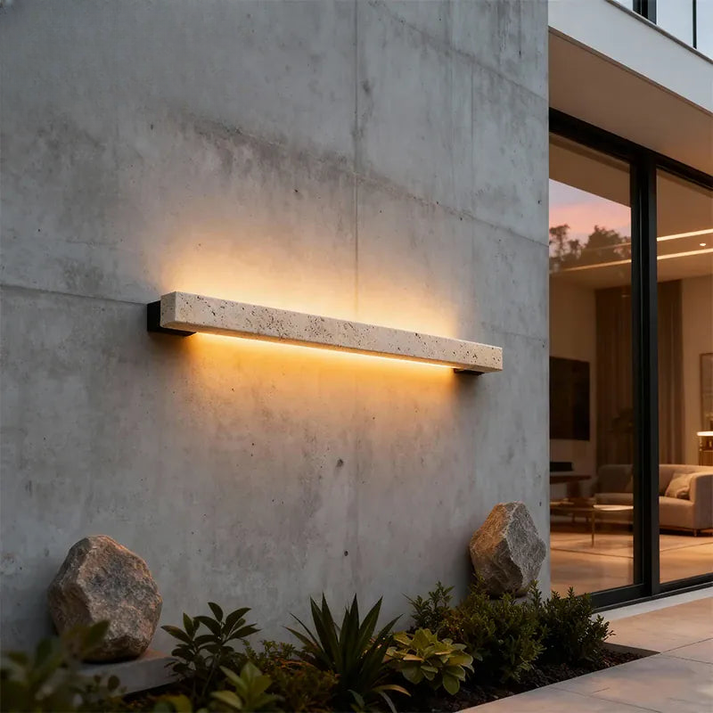 Verthara Premium Wabi-Sabi Cave Stone Linear Wall Light