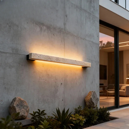 Verthara Premium Wabi-Sabi Cave Stone Linear Wall Light