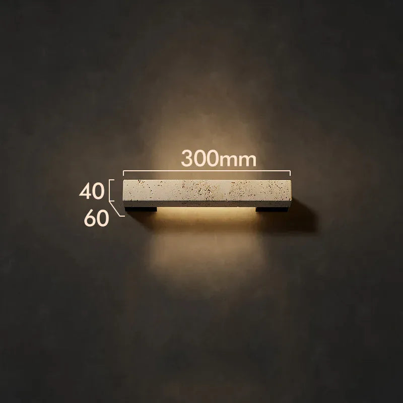 Verthara Premium Wabi-Sabi Cave Stone Linear Wall Light H30cm / Indoor (No waterproof)