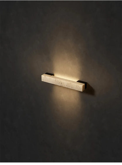 Verthara Premium Wabi-Sabi Cave Stone Linear Wall Light