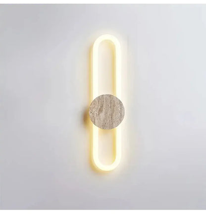 Verthara Premium Wabi-Sabi Cave Stone Long Wall Light