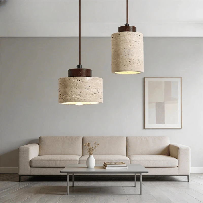 Verthara Premium Wabi-Sabi Cave Stone Pendant Chandelier