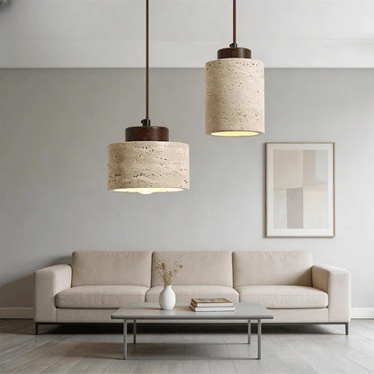 Verthara Premium Wabi-Sabi Cave Stone Pendant Chandelier