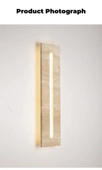 Verthara Premium Wabi-Sabi Natural Stone Outdoor Wall Light