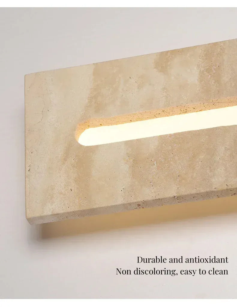 Verthara Premium Wabi-Sabi Natural Stone Outdoor Wall Light