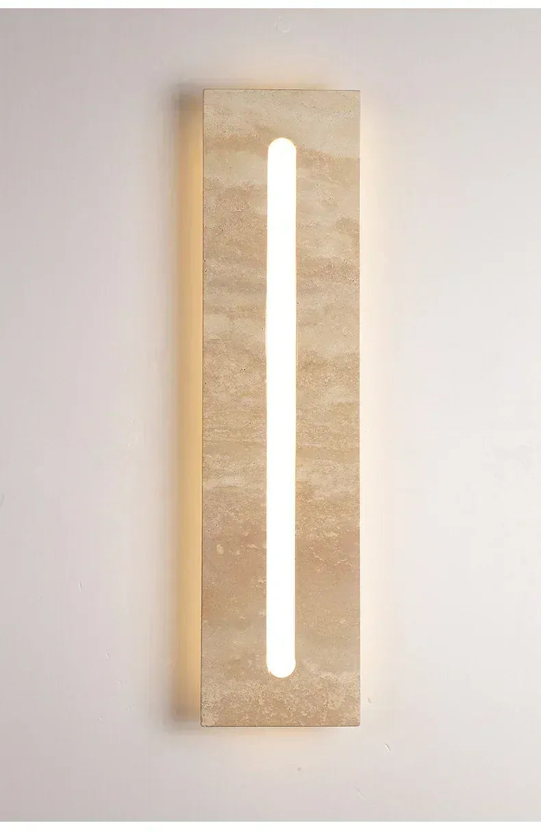Verthara Premium Wabi-Sabi Natural Stone Outdoor Wall Light